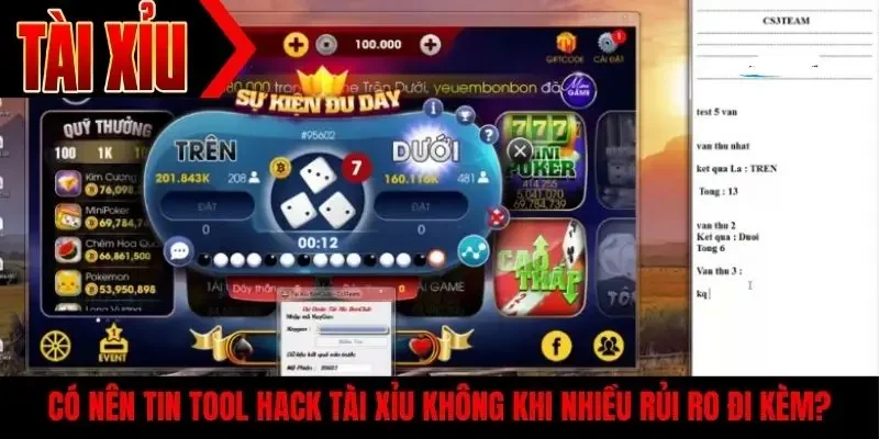 Có nên tin tool hack tài xỉu không khi nhiều rủi ro đi kèm?