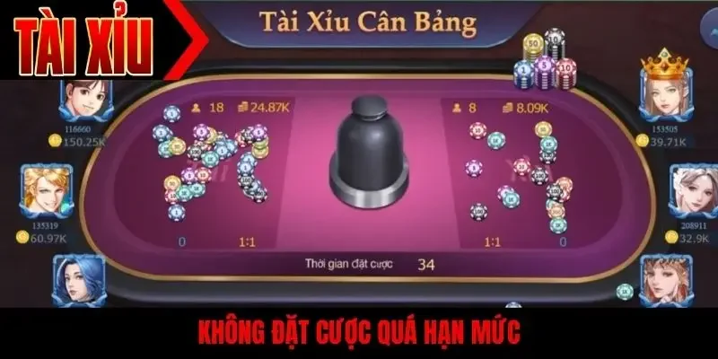 Không đặt cược quá hạn mức