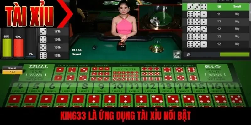 King33 là ứng dụng tài xỉu nổi bật