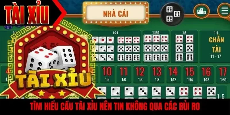 Tìm hiểu cầu tài xỉu nên tin không qua các rủi ro